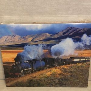 Springbok TRAIN TREK 500 Piece
Puzzle Steam Train 18"x 23.5” 2003 NIB Sealed